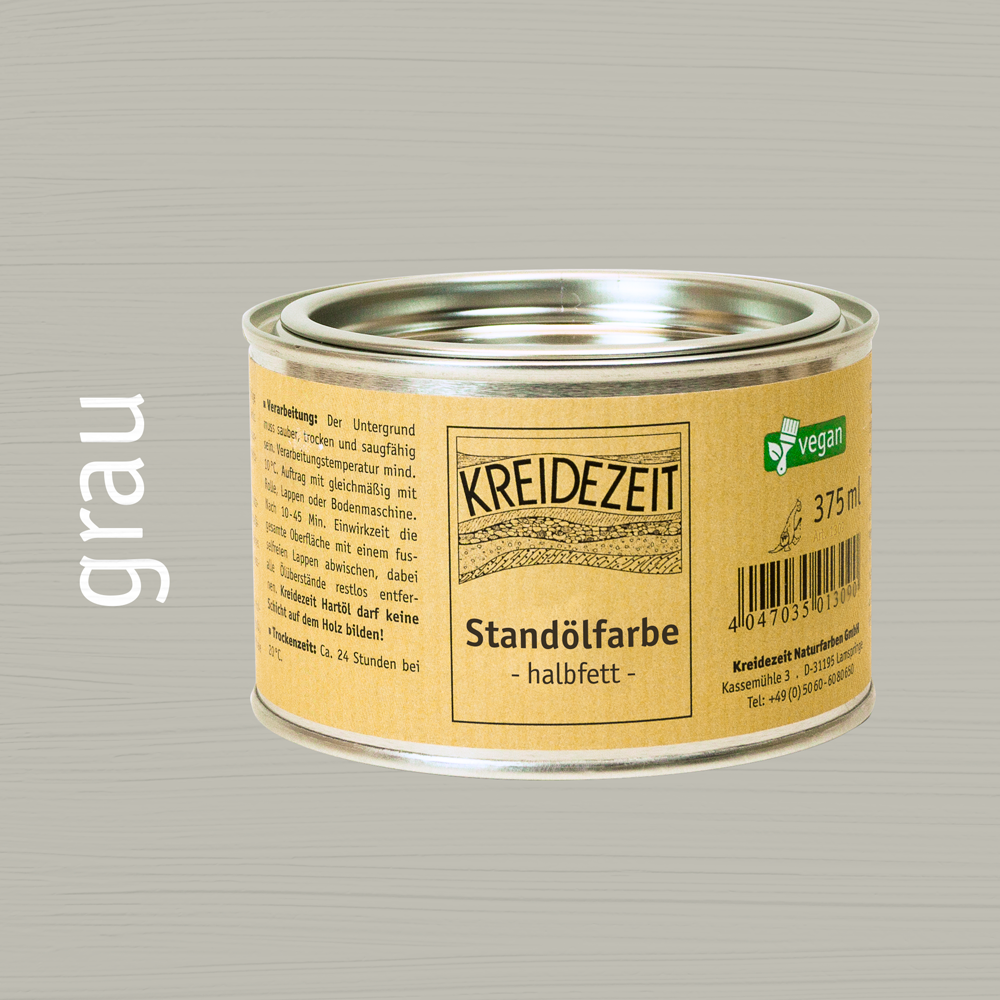 Peinture à l'huile de standolie, couche intermédiaire colorée