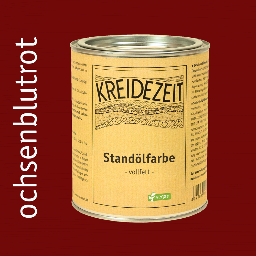Standölfarbe, Schlussanstrich farbig