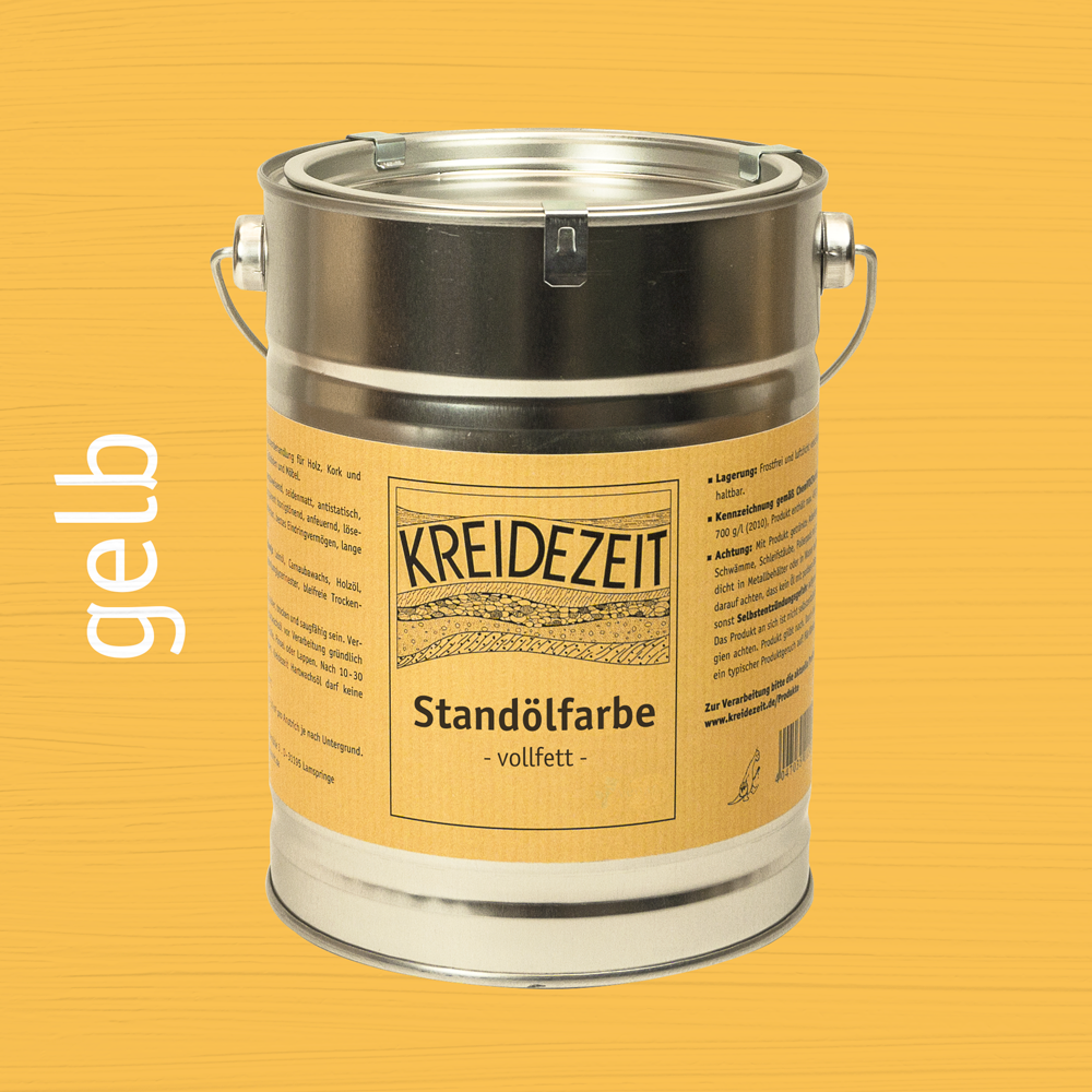 Peinture à l'huile de stand, couche de finition colorée