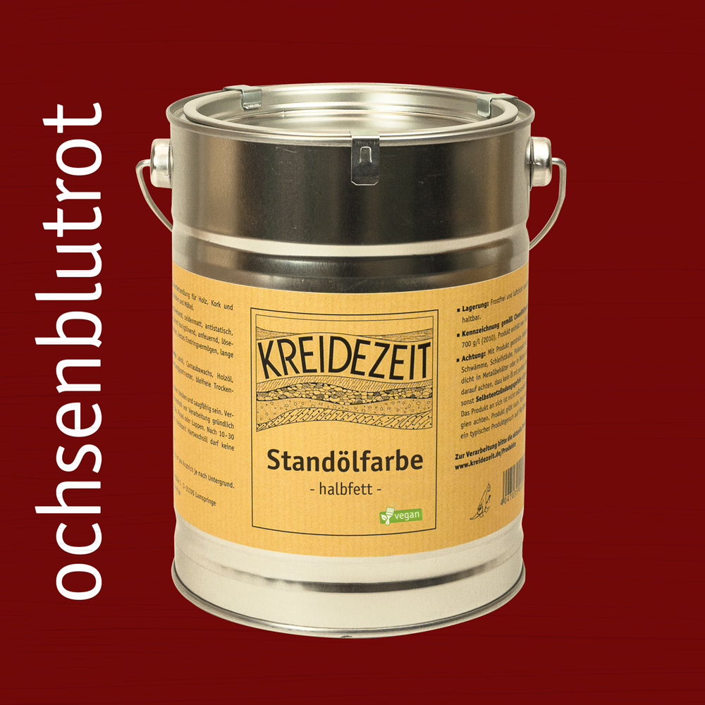 Peinture à l'huile de standolie, couche intermédiaire colorée