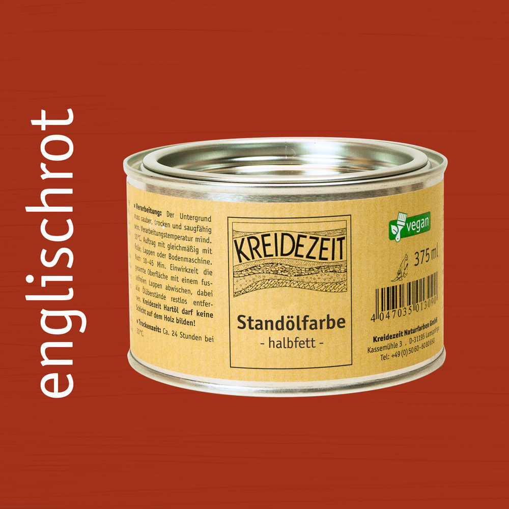 Peinture à l'huile de standolie, couche intermédiaire colorée