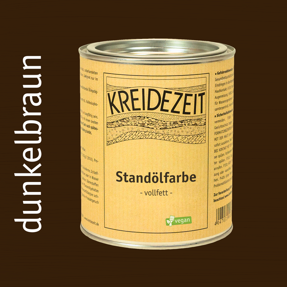 Peinture à l'huile de stand, couche de finition colorée