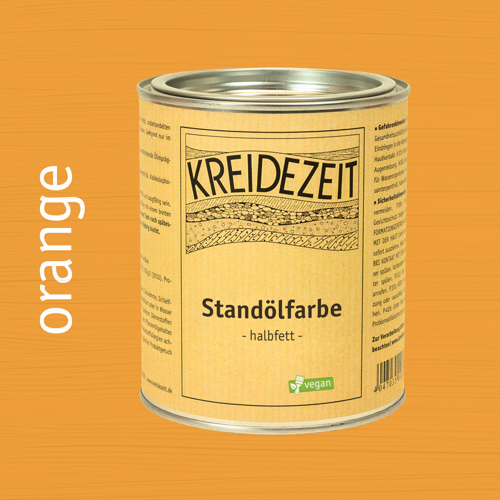 Peinture à l'huile de standolie, couche intermédiaire colorée