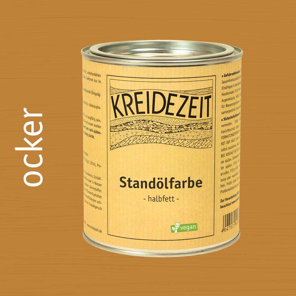 Peinture à l'huile de standolie, couche intermédiaire colorée