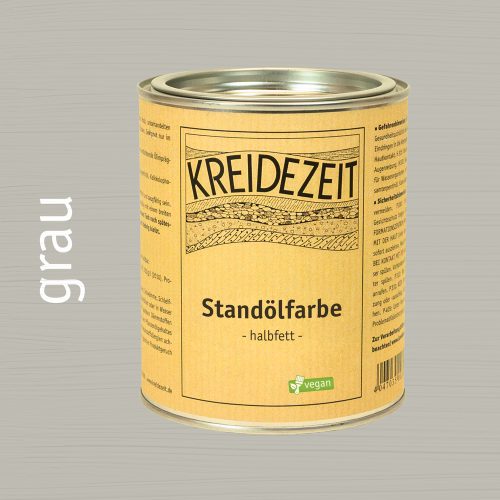 Peinture à l'huile de standolie, couche intermédiaire colorée