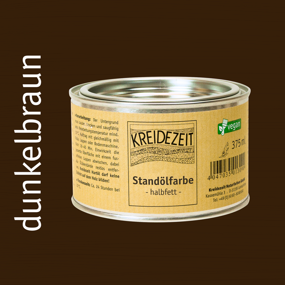 Peinture à l'huile de standolie, couche intermédiaire colorée