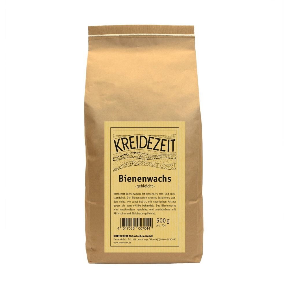 Bienenwachs, 100 % rein, gebleicht 500gr